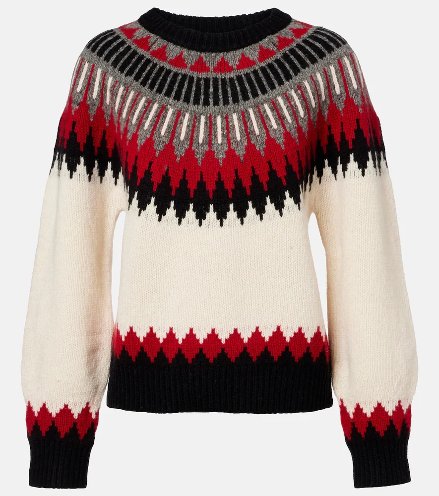 Fair Isle wool and cashmere sweater
