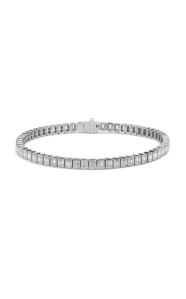 14K White Gold Diamond Tennis Bracelet