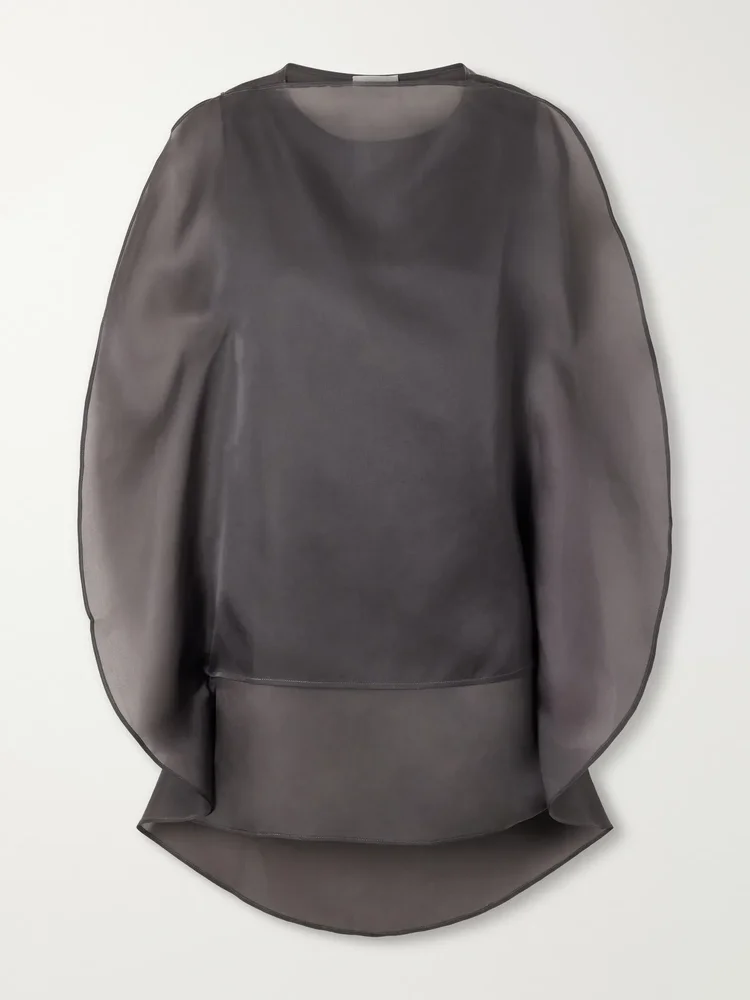 Ikra silk-organza blouse