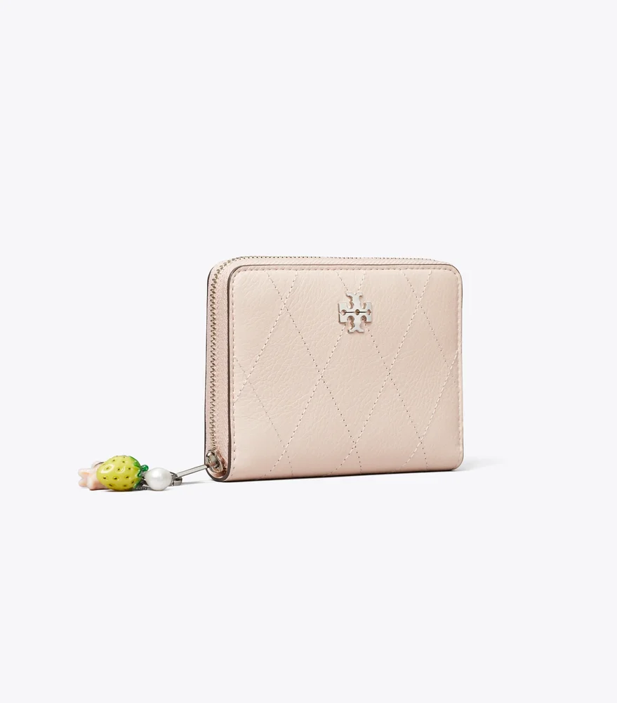 Small Charlie Quilted Zip-Around Wallet