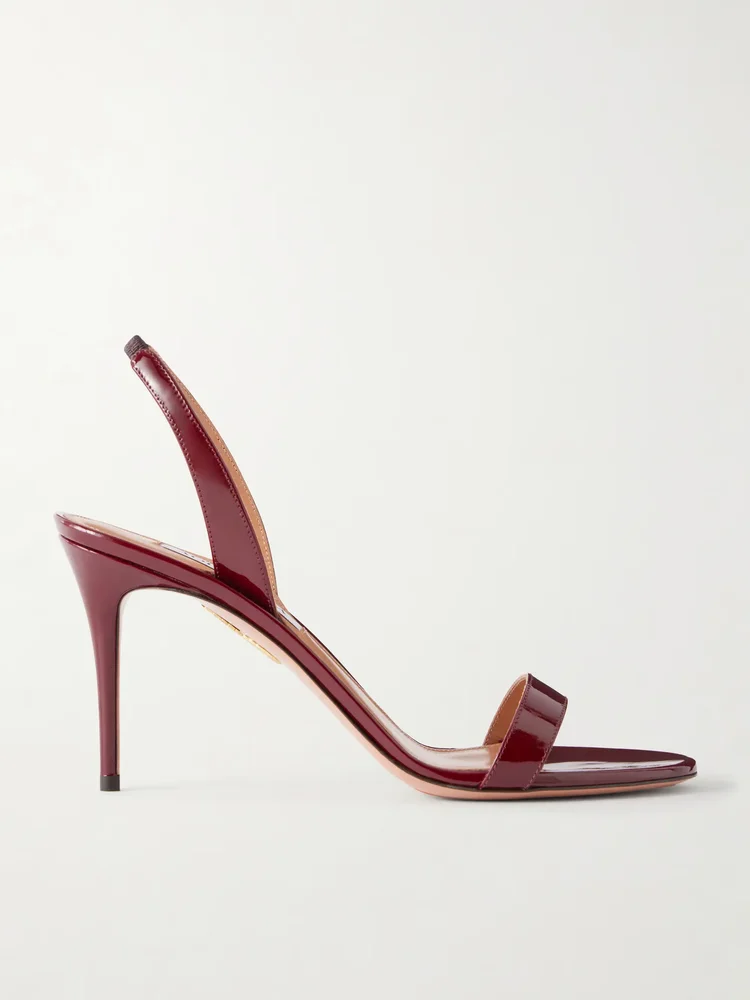 So Nude 85 patent leather sandals