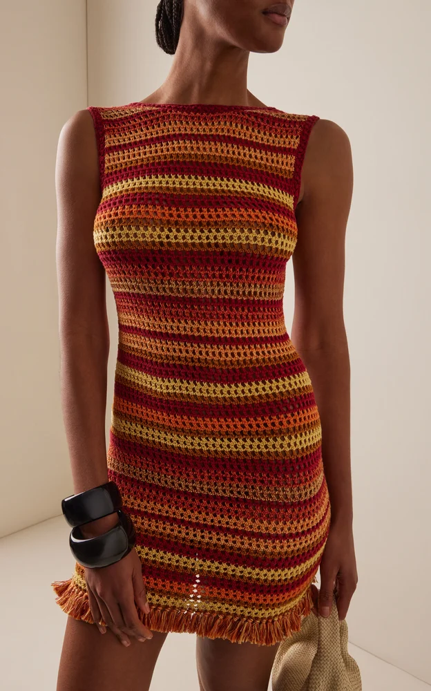 Nevado Crocheted Cotton Mini Dress