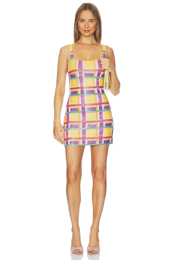 Candy-stripe Mini Dress