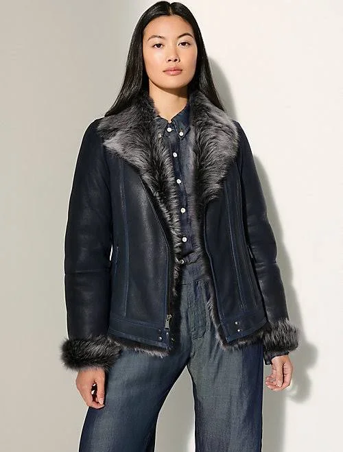 Overland Devon Toscana Sheepskin Moto Jacket