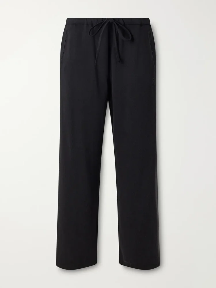 Team Straight-Leg Drawstring Lyocell-Twill Trousers