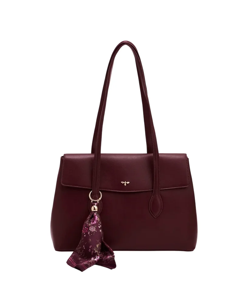 Romilly Shoulder Bag in Burgundy