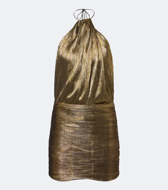 Lavinia halterneck minidress