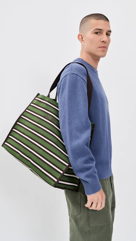 Striped Market Tote