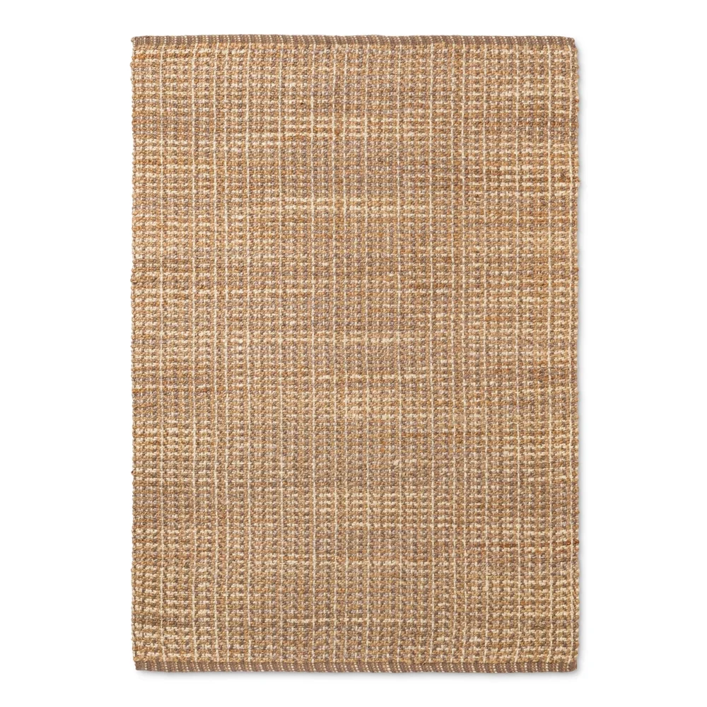 5'x7' Basket Weave Woven Area Rug, Natural
