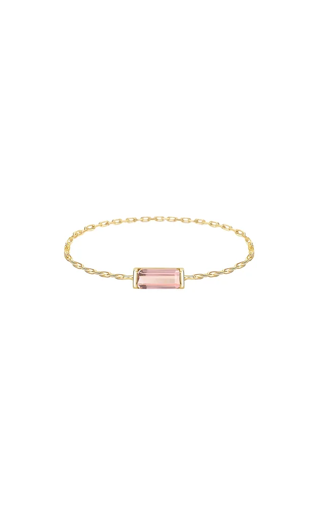 Imperial 14K Yellow Gold Topaz Chain Ring