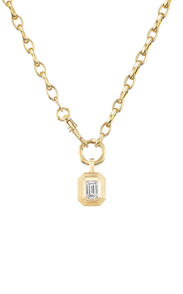 14K Yellow Gold Diamond Necklace