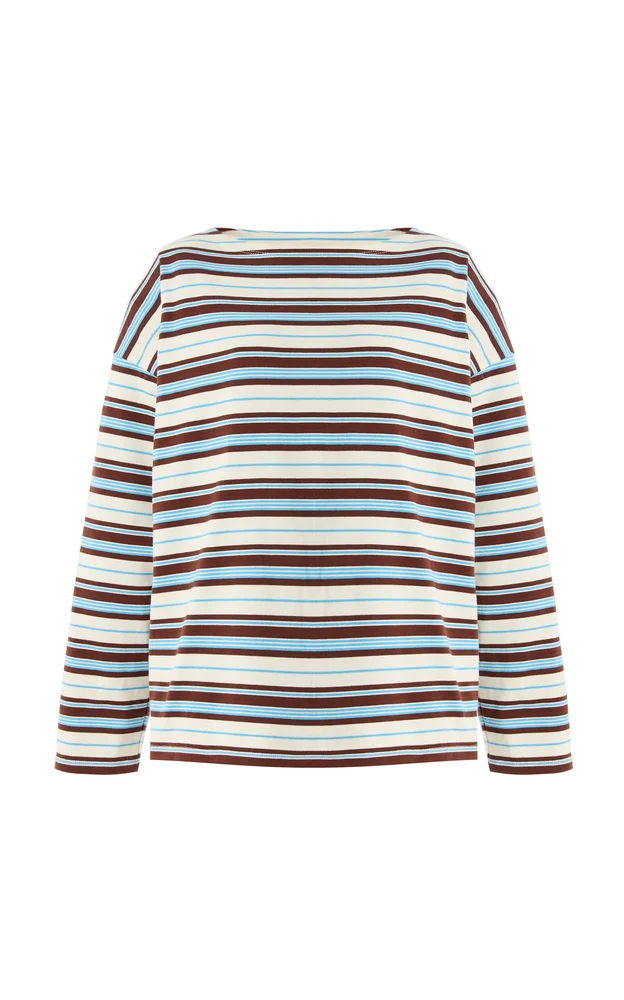 Nadine Striped Cotton Top