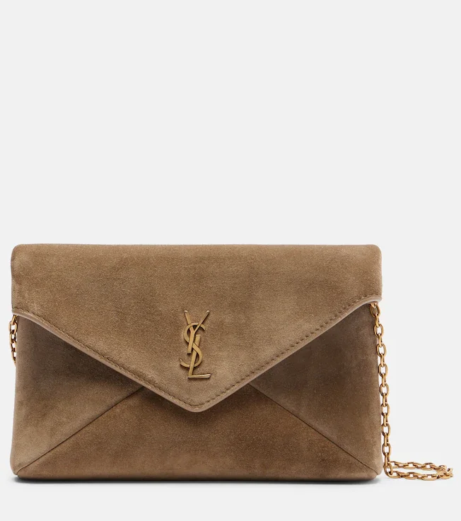Cassandre Small suede clutch