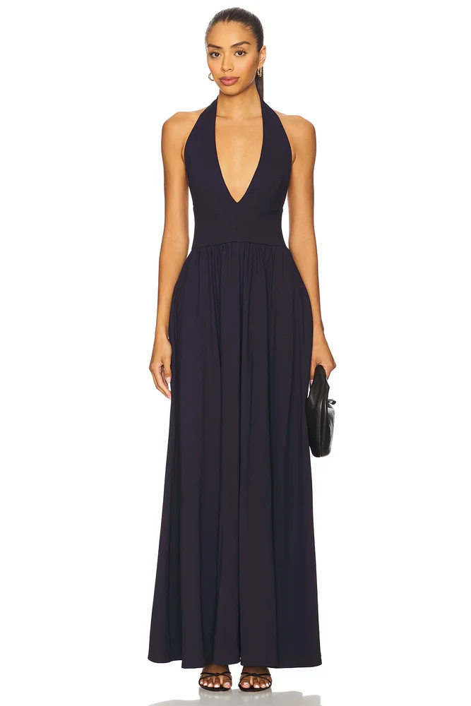 Halter Gathered Dress