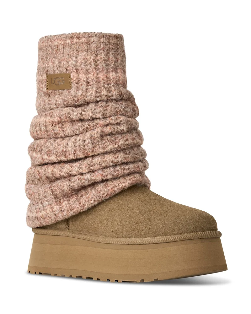 Classic Mini Dipper Legwarmer Suede Boots