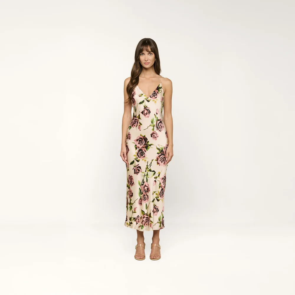 Seridie Silk Slip Dress