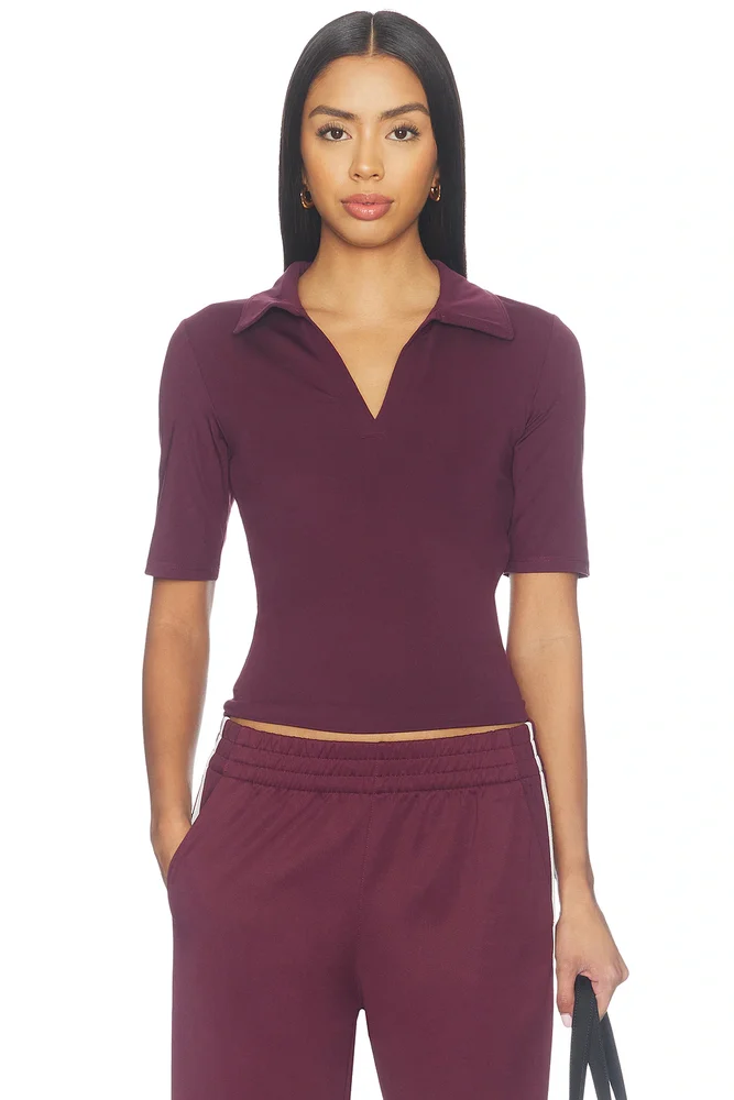 Sport Active V-neck Polo Top