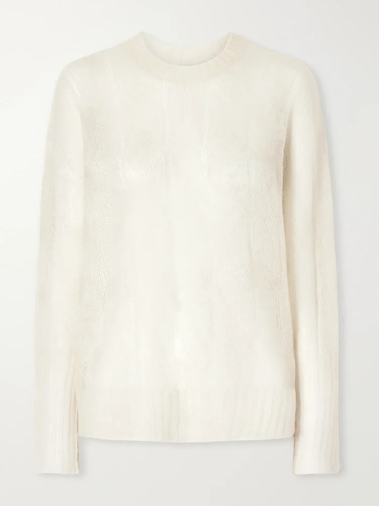 Delfina mohair and silk-blend sweater
