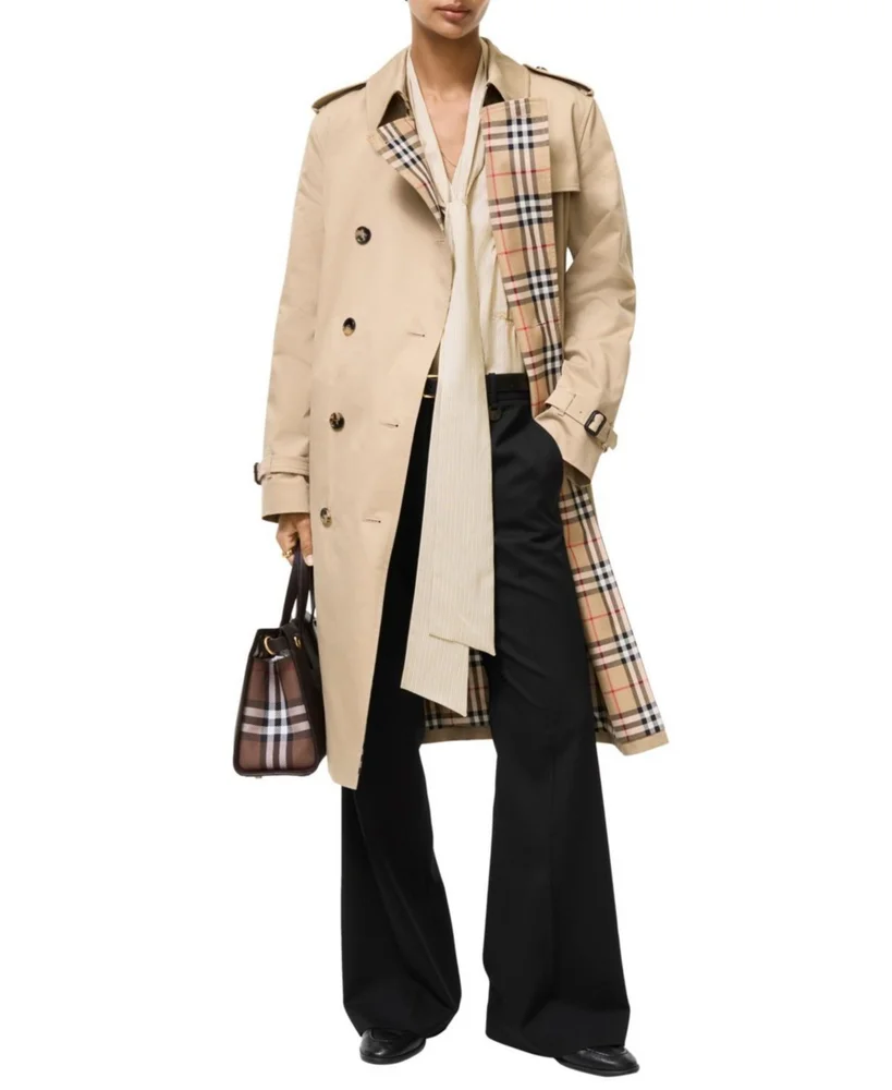 Long Gabardine Lakefield Trench Coat