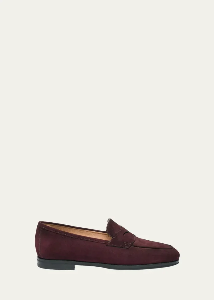 Suede Penny Loafers