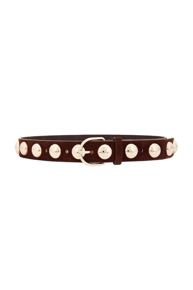 Issa Suede Champagne Hardware Belt