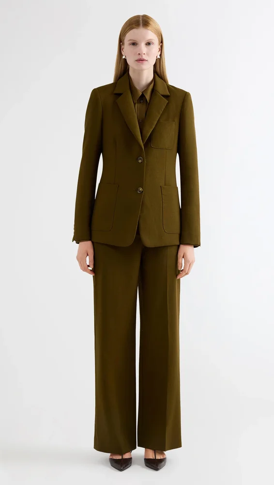 Argentwork Weekend Blazer in Textured Wool