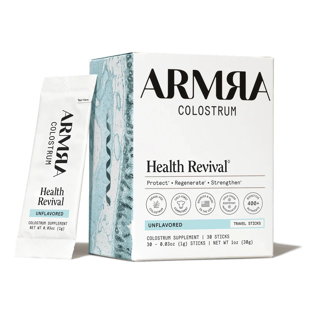 Colostrum Unflavored Travel Sticks