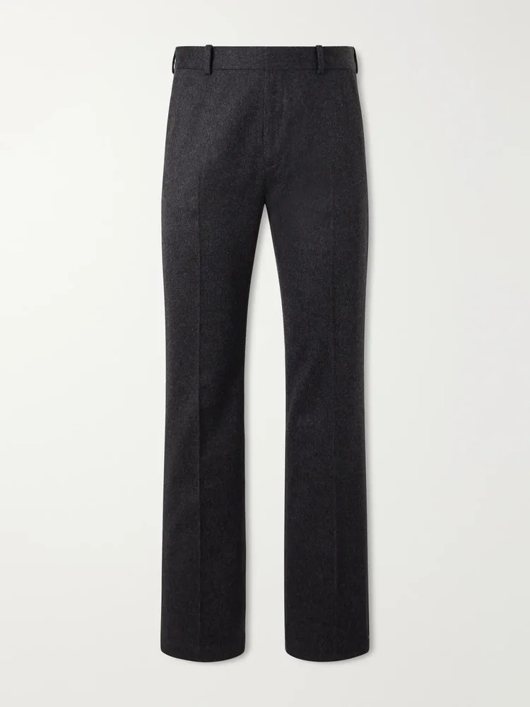 Straight-Leg Wool and Cashmere-Blend Suit Trousers
