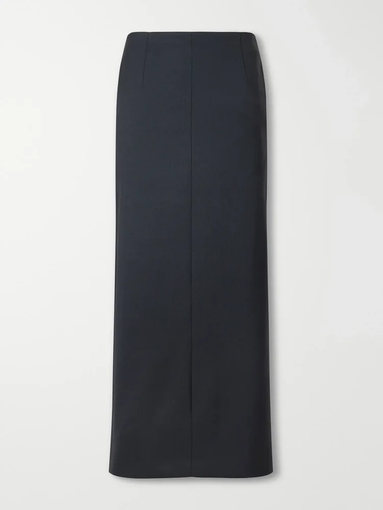 Bey twill midi skirt