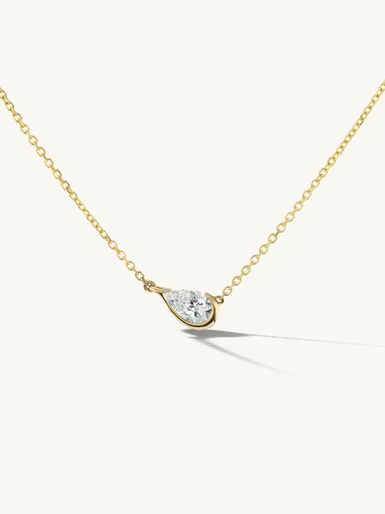 East-West Droplet Necklace
