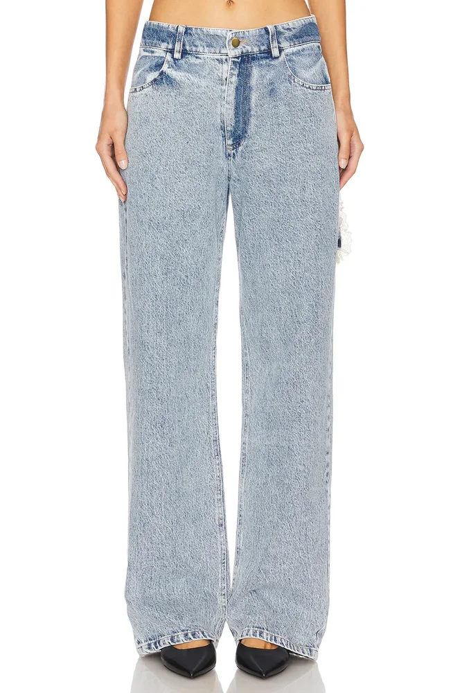 Sid Lace Loop Straight Leg Jeans