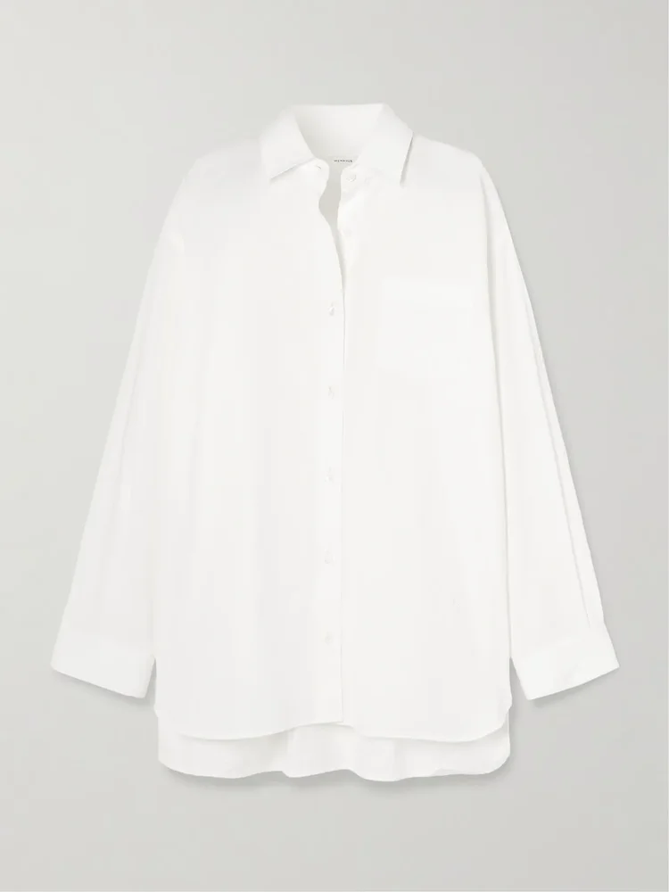 + Maria McManus oversized organic cotton-poplin shirt