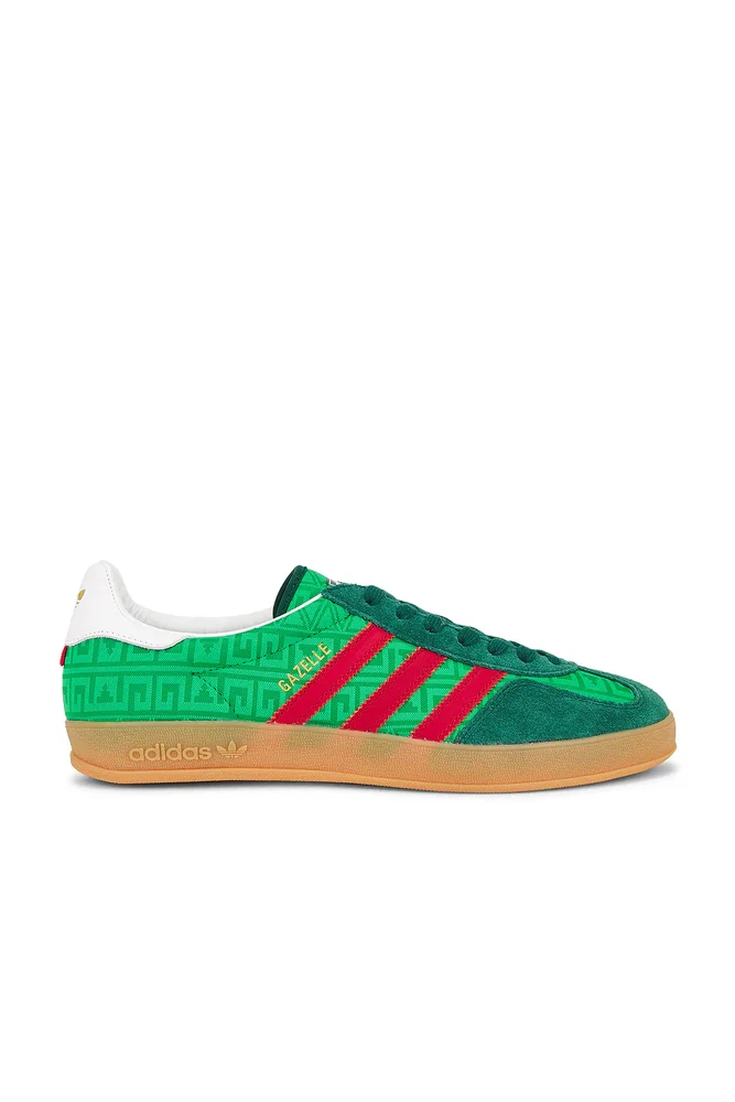 Gazelle Indoor Sneaker in Green/Better Scarlet/Collegiate Green