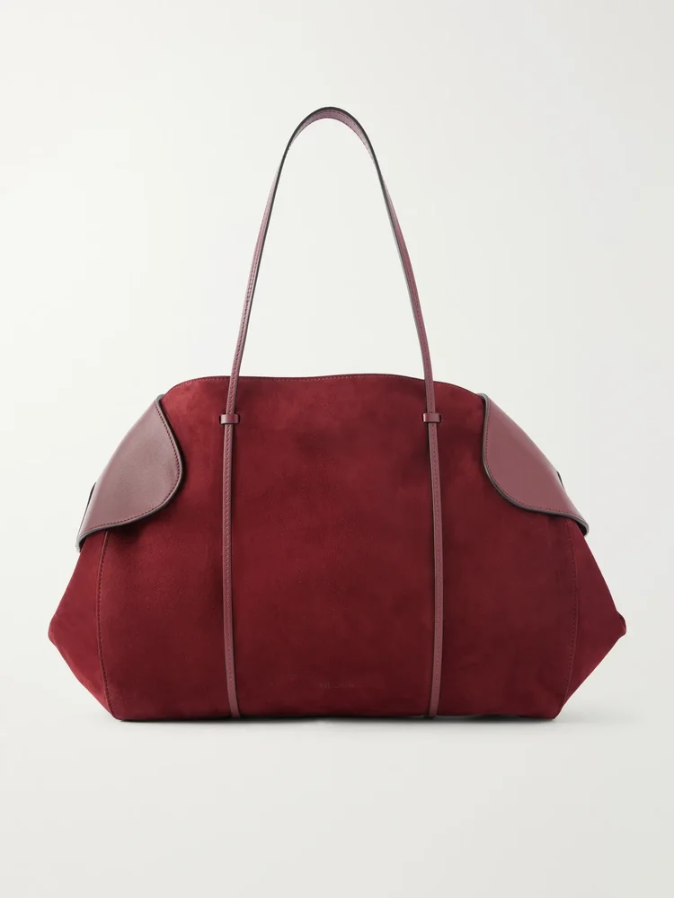 Berenices suede and leather tote