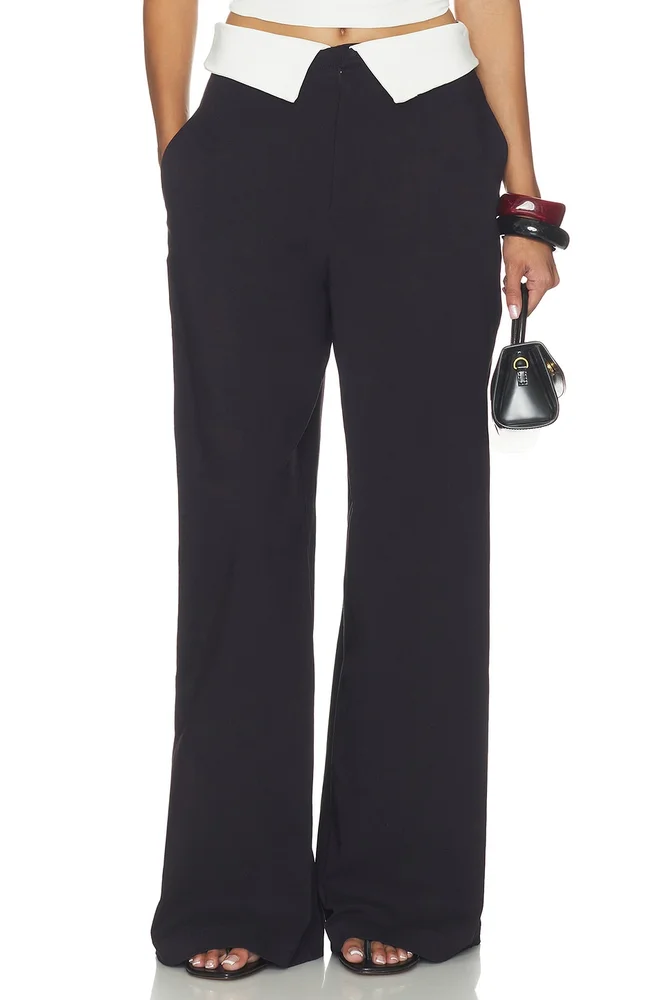 Fold-over Waist Trouser