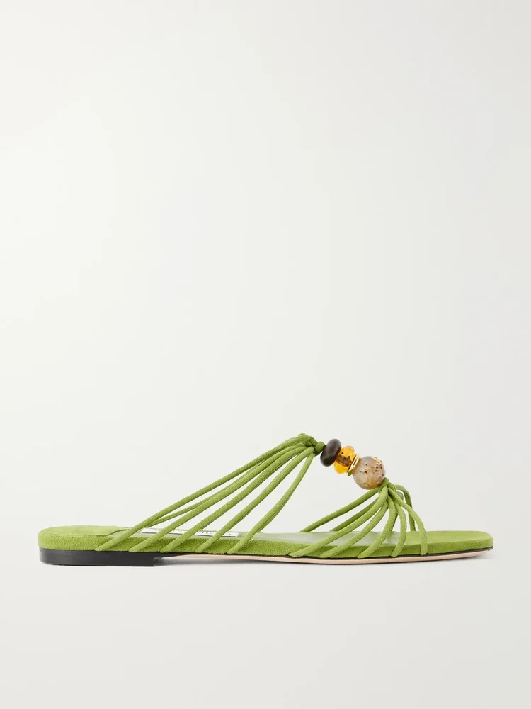 lova embellished suede sandals