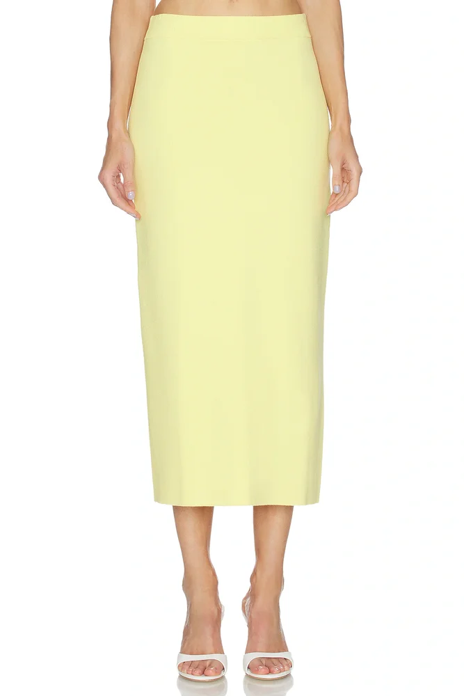 Pintucked Midi Skirt