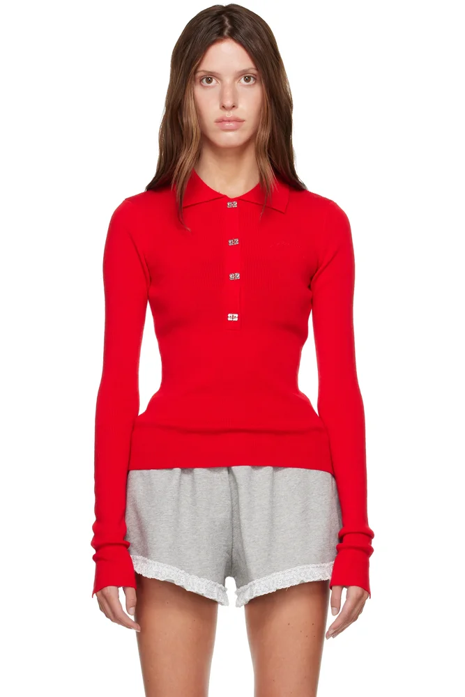 Red Merino Polo