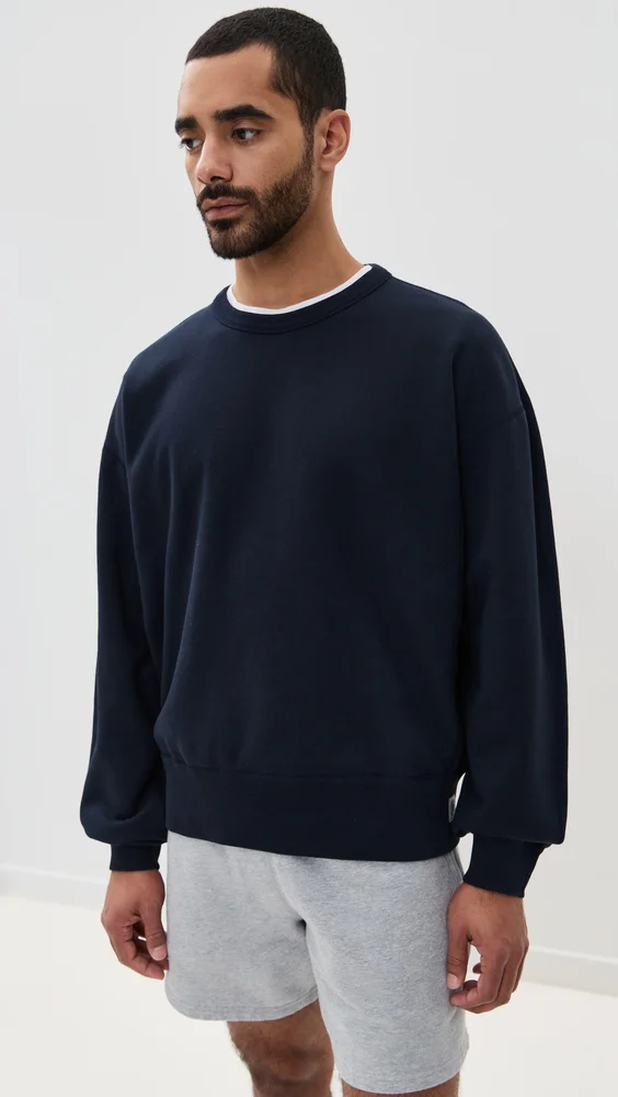 Midweight Terry Relaxed Crewneck