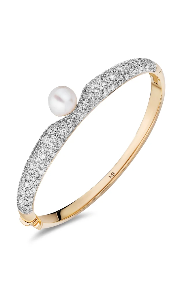 Siren Floret 14K Yellow Gold Multi-Stone Bangle