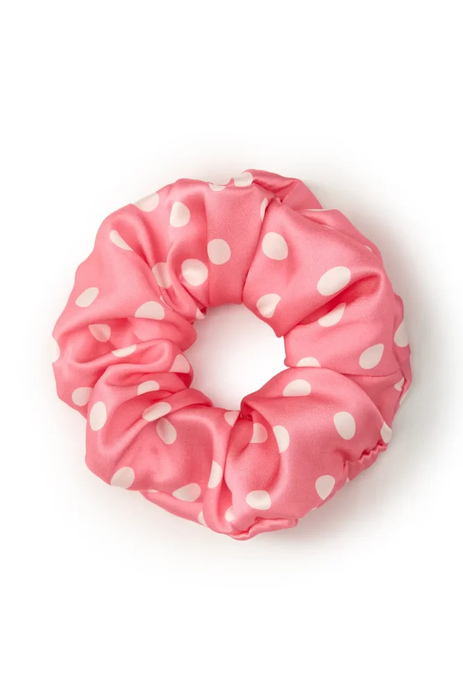 Petit Dot Silk Scrunchie