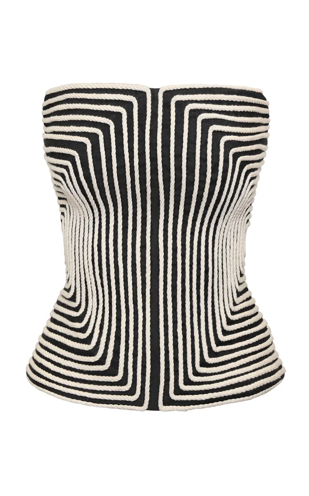 Nyota Alma Embroidered Linen Top