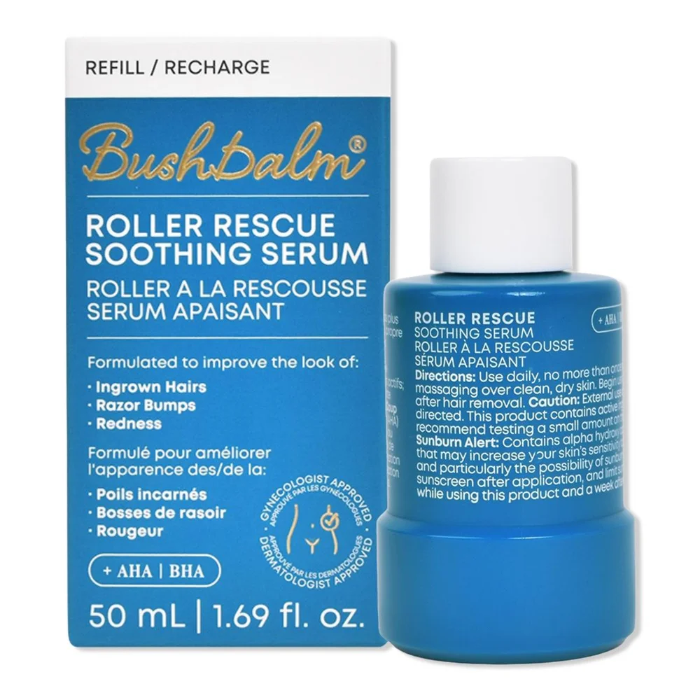 Roller Rescue Soothing Serum with AHA/BHA for Ingrown Hairs & Bumps