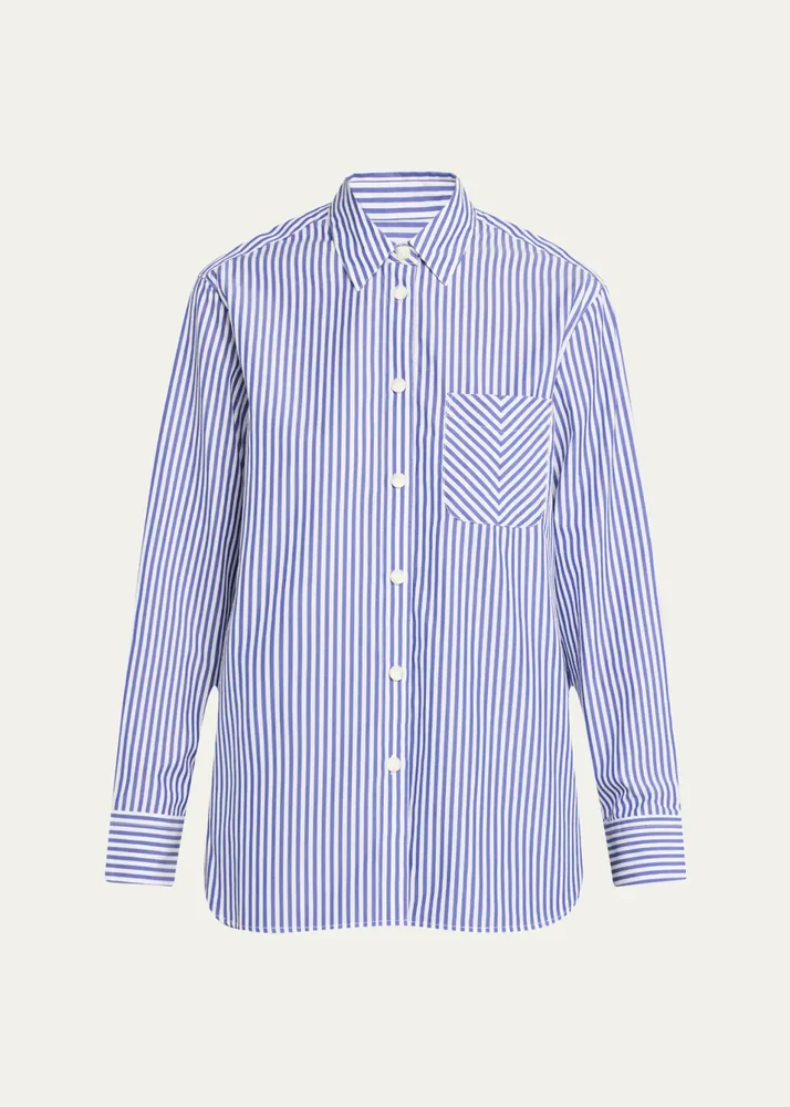 Maxine Striped Button-Front Shirt