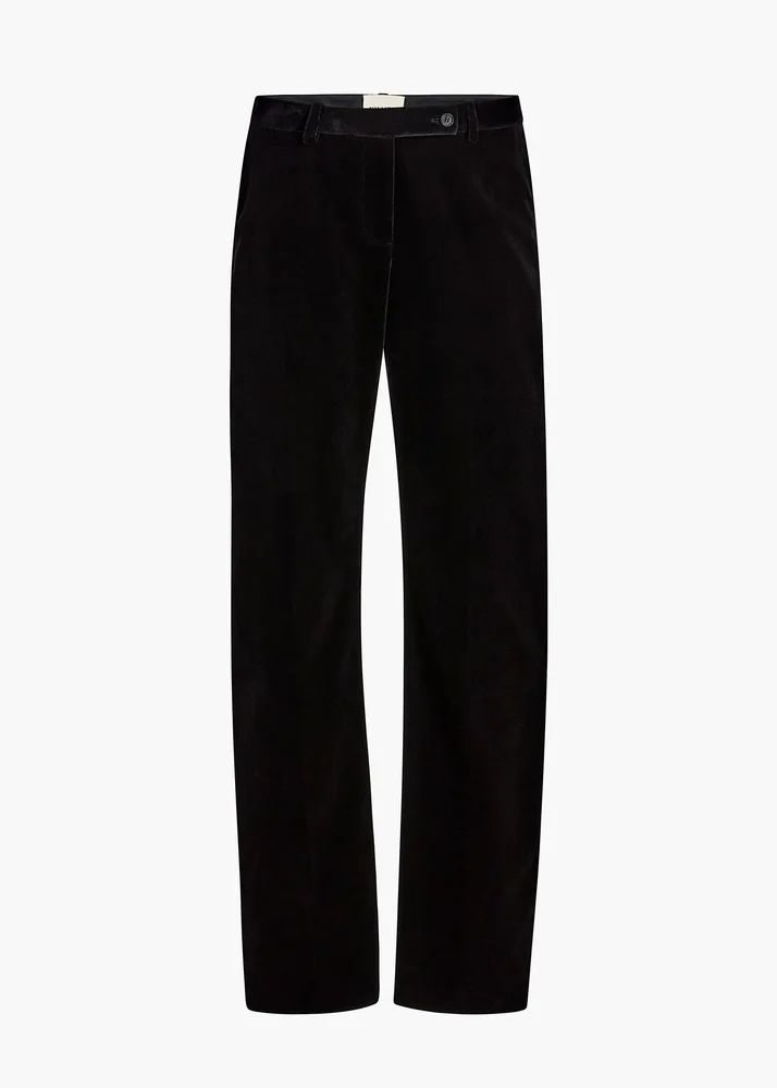 Hunter Pant in Black Velvet