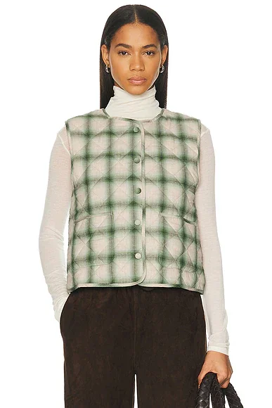 The Quilted Plaid Flannel Vest