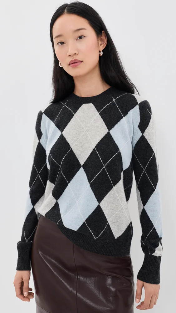 Cashmere Argyle Sweater