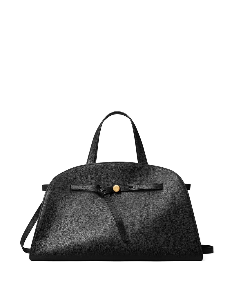 Romy Bauletto Belted Leather Satchel