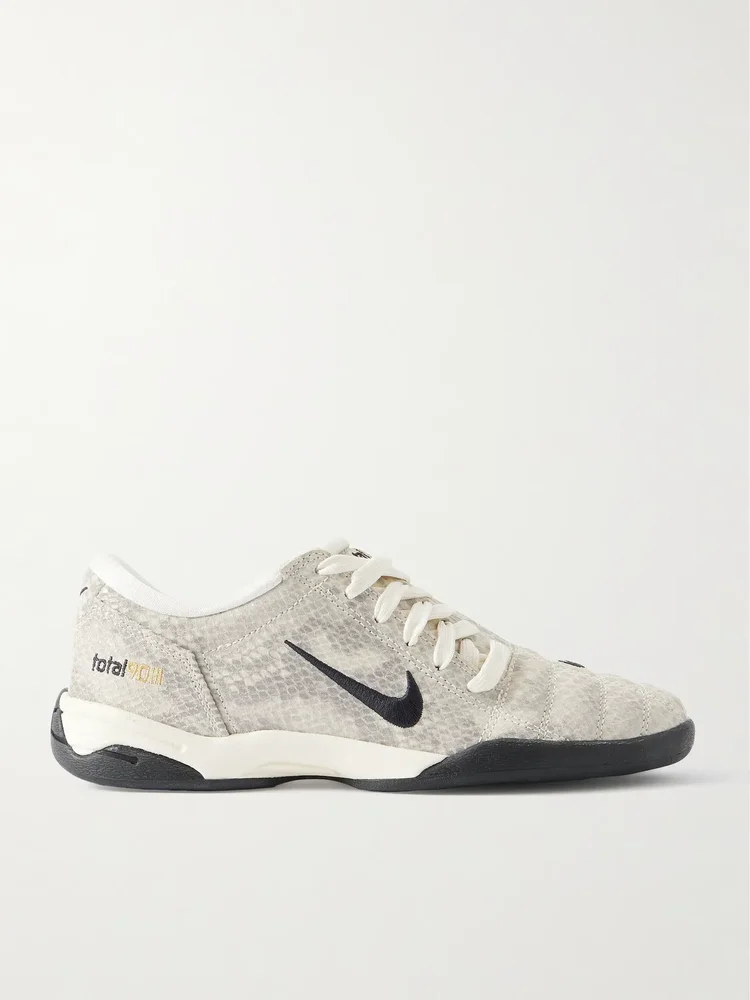 T90 SE snake-effect leather sneakers