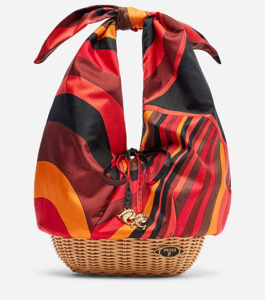 Picnic Iride silk top-handle bag